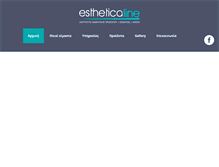 Tablet Screenshot of estheticaline.com